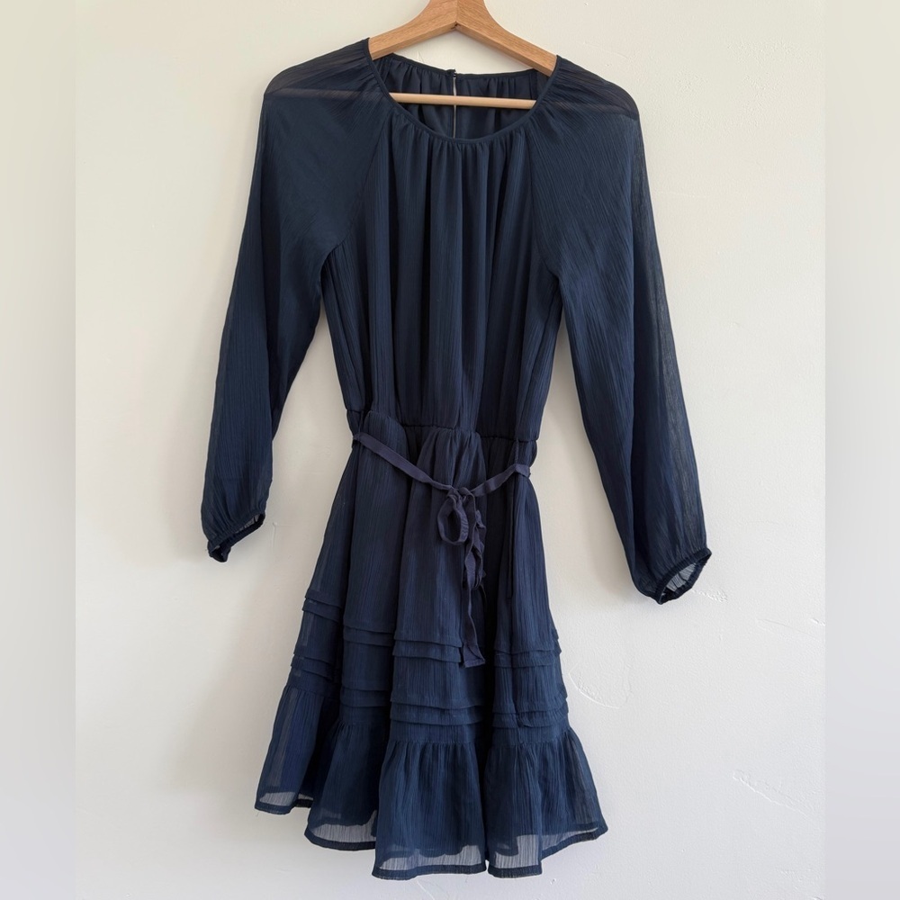 Abercrombie & Fitch Navy Long Sleeve Dress pockets women size S